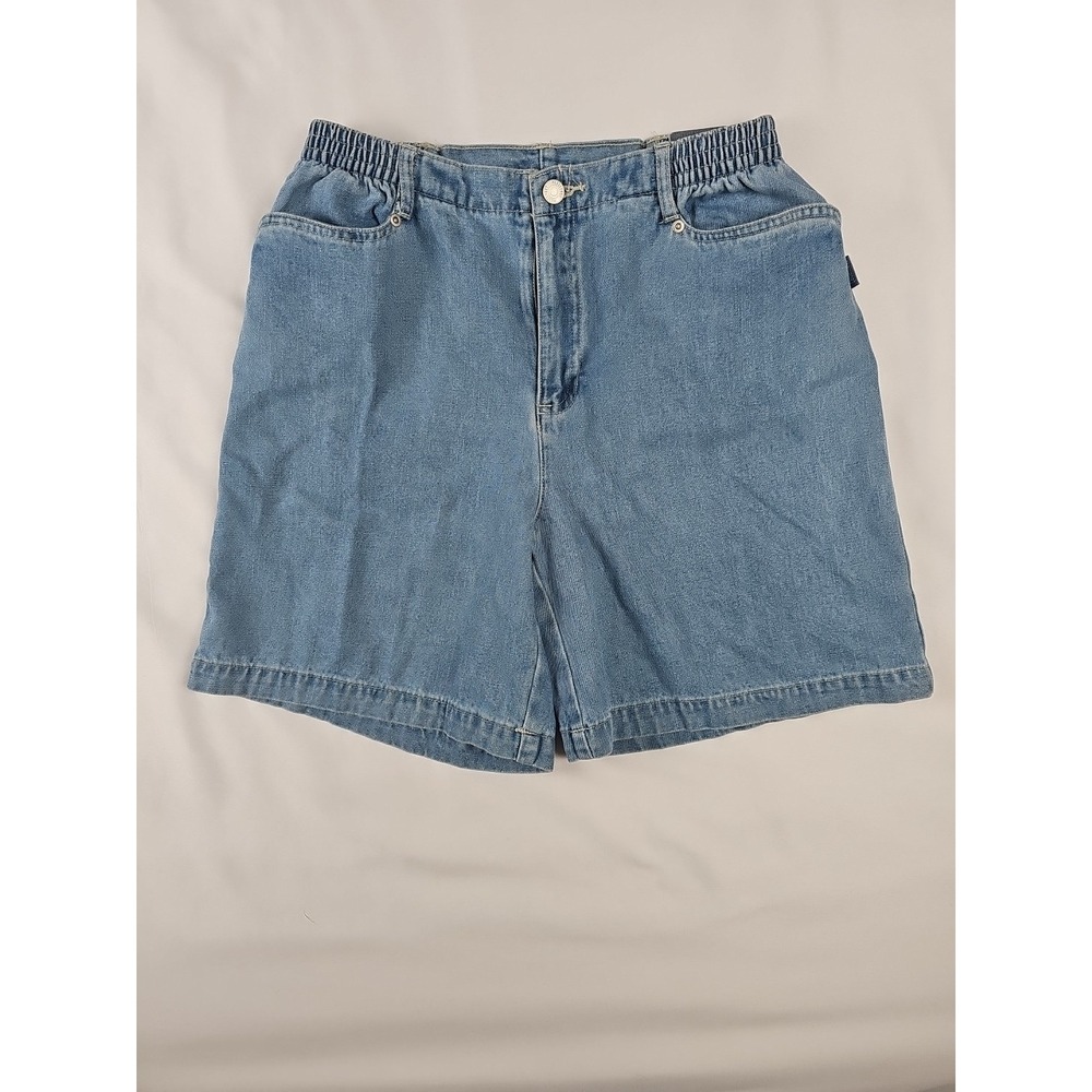 Vtg Blue Jean Shorts High Rise, Wider Leg NEW Size 8